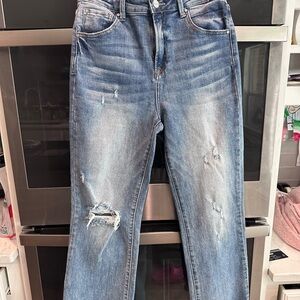 Classic Blue Straight Leg Jeans